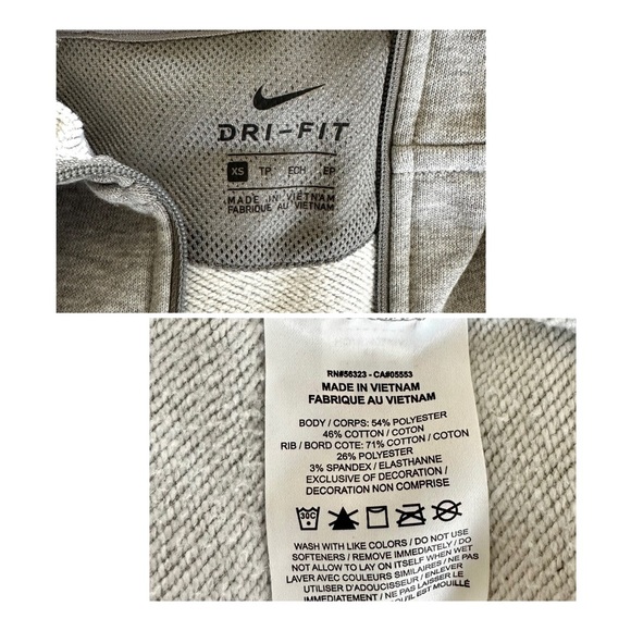 Nike Dry-Fit Straight Hem Full Zip Hoodie - xs - Picture 4 of 4
